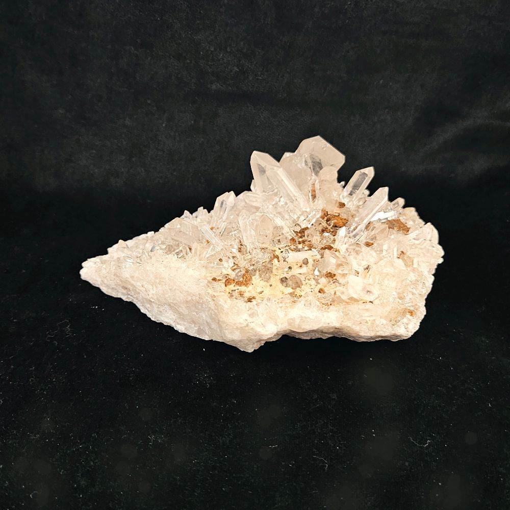 ヒマラヤ水晶クラスター スモーキーグレーミックス サイズ:96×120×52mm