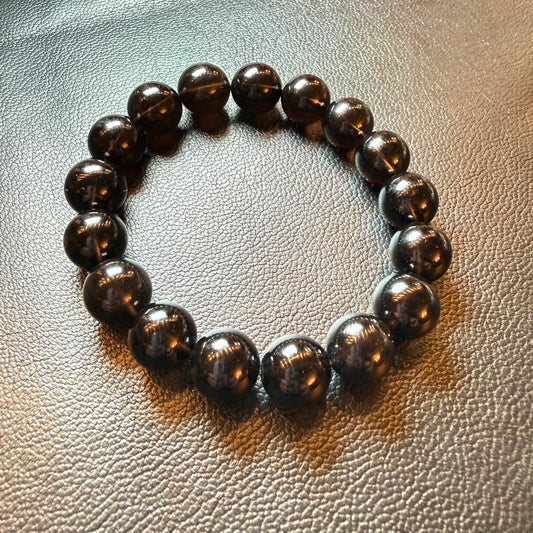 【010】モリオンブレスレット 内径約16.5cm ルース約12mm【live限定】live20251128