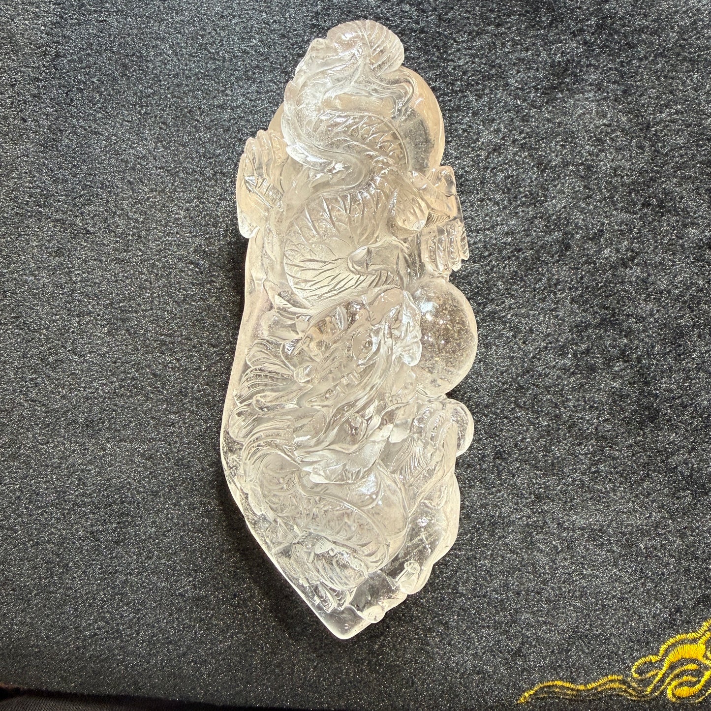 【033】超特価！龍彫物水晶 約144mm【live限定】live20260626＊大阪配信＊