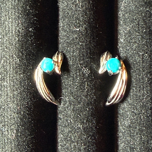 【017】アリゾナターコイズ シルバーピアス（両耳）【live限定】live20251128