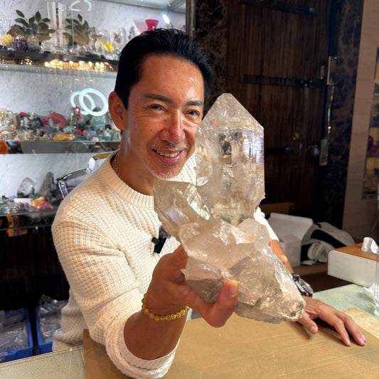 【064】高品質！マニハールアイリスレンポークリスタル 約17x16x14cm 約2.3kg【live限定】live20251031