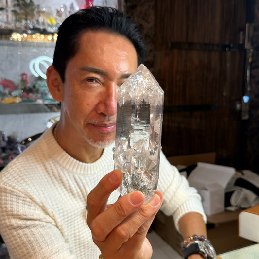 【060】超高品質！マニハールレムリアンゲートウェイキークリスタル 約15x7cm 約604g【live限定】live20251031