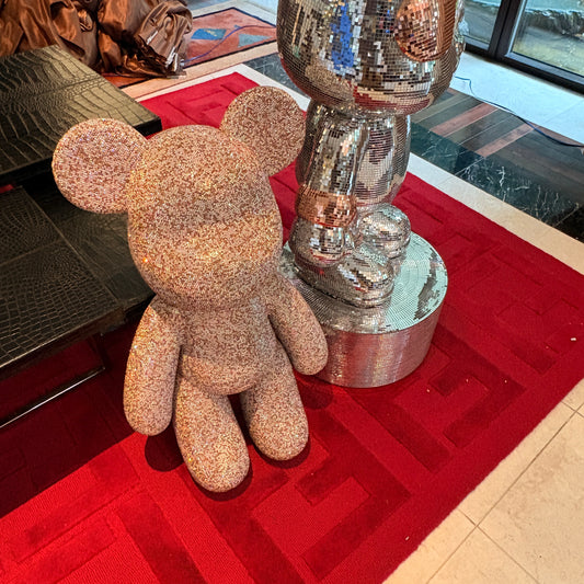 【070】キラキラオブジェ  ベアー型（小） 約cm【live限定】live20260227