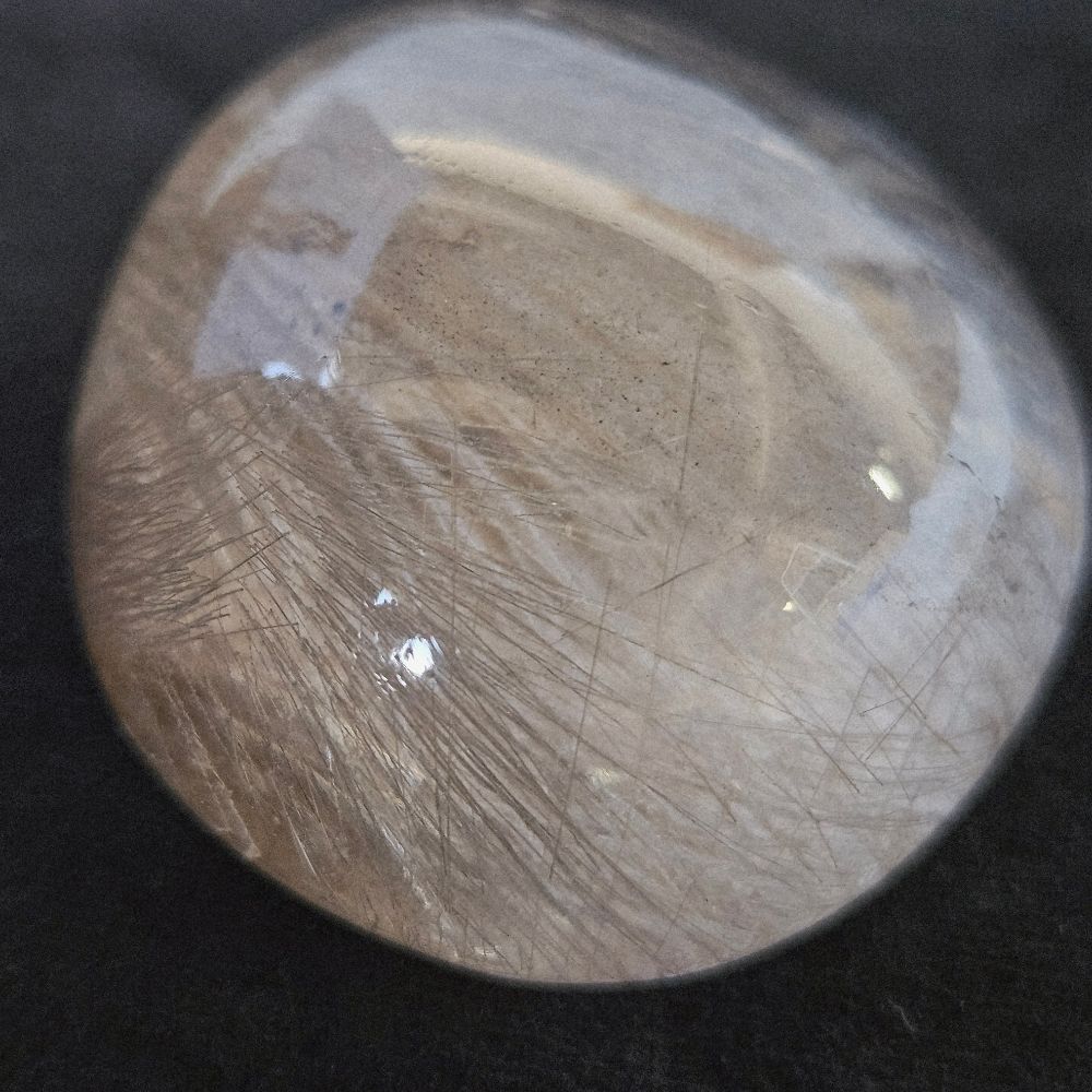 ホワイトシルバールチル カボション 原石