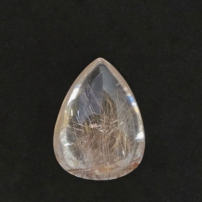 ピンクシルバールチル ティアドロップカボション 原石