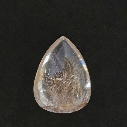 ピンクシルバールチル ティアドロップカボション 原石