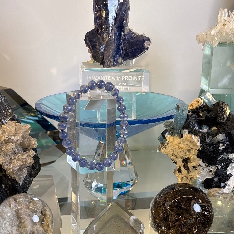 デュモルチュライトインクォーツ【A1】 ブレスレット