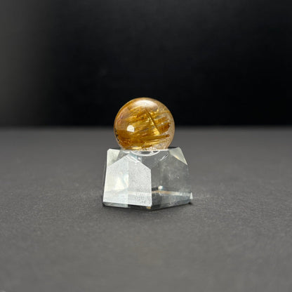 【高品質】タイチンルチルスフィア 18mm（台座付き）