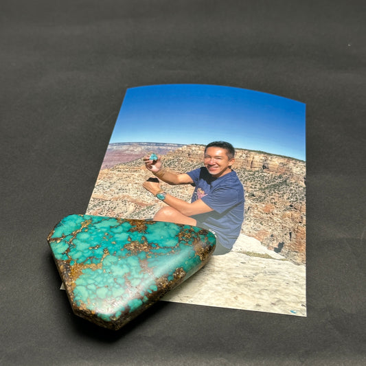 【043】＜D＞ターコイズ原石 約61g  ＊会長シール付き【live限定】live20251031